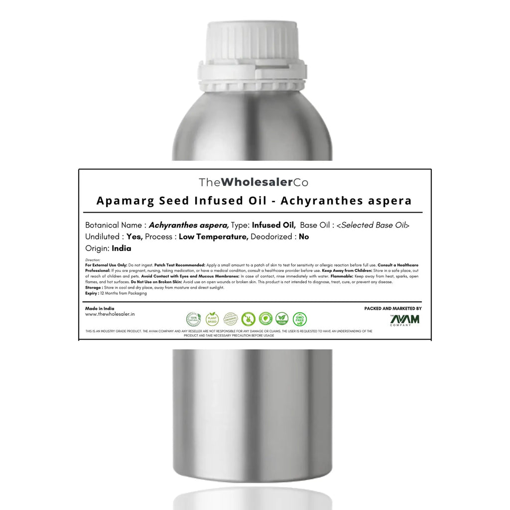 Apamarg Seed Infused Oil - Achyranthes aspera Bulk Supplier@TheWholesaleCo Prices