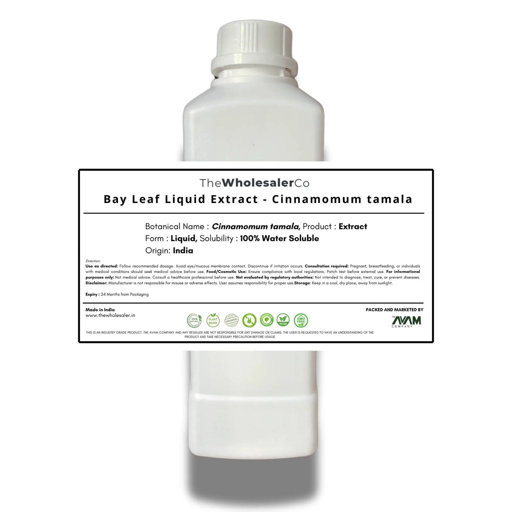 Bay Leaf Liquid Extract - Cinnamomum tamala Bulk Supplier@TheWholesaleCo Prices