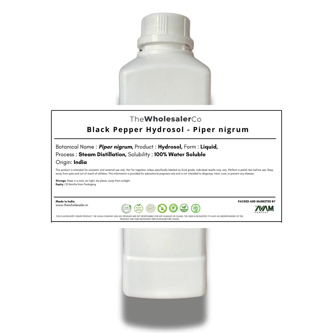 Black Pepper Hydrosol - Piper nigrum Bulk Supplier@TheWholesaleCo Prices