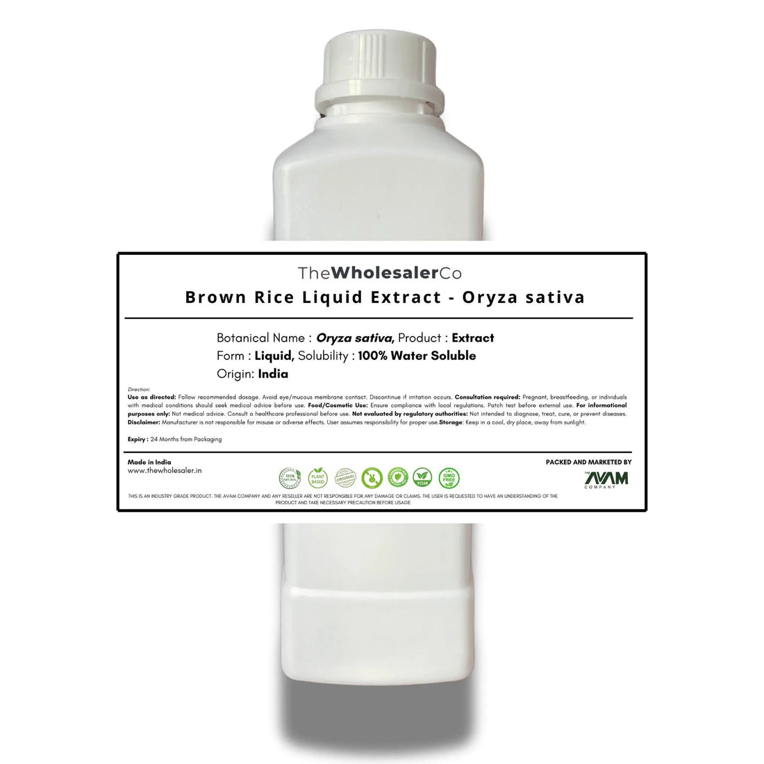 Brown Rice Liquid Extract - Oryza Sativa Bulk Supplier@TheWholesaleCo Prices