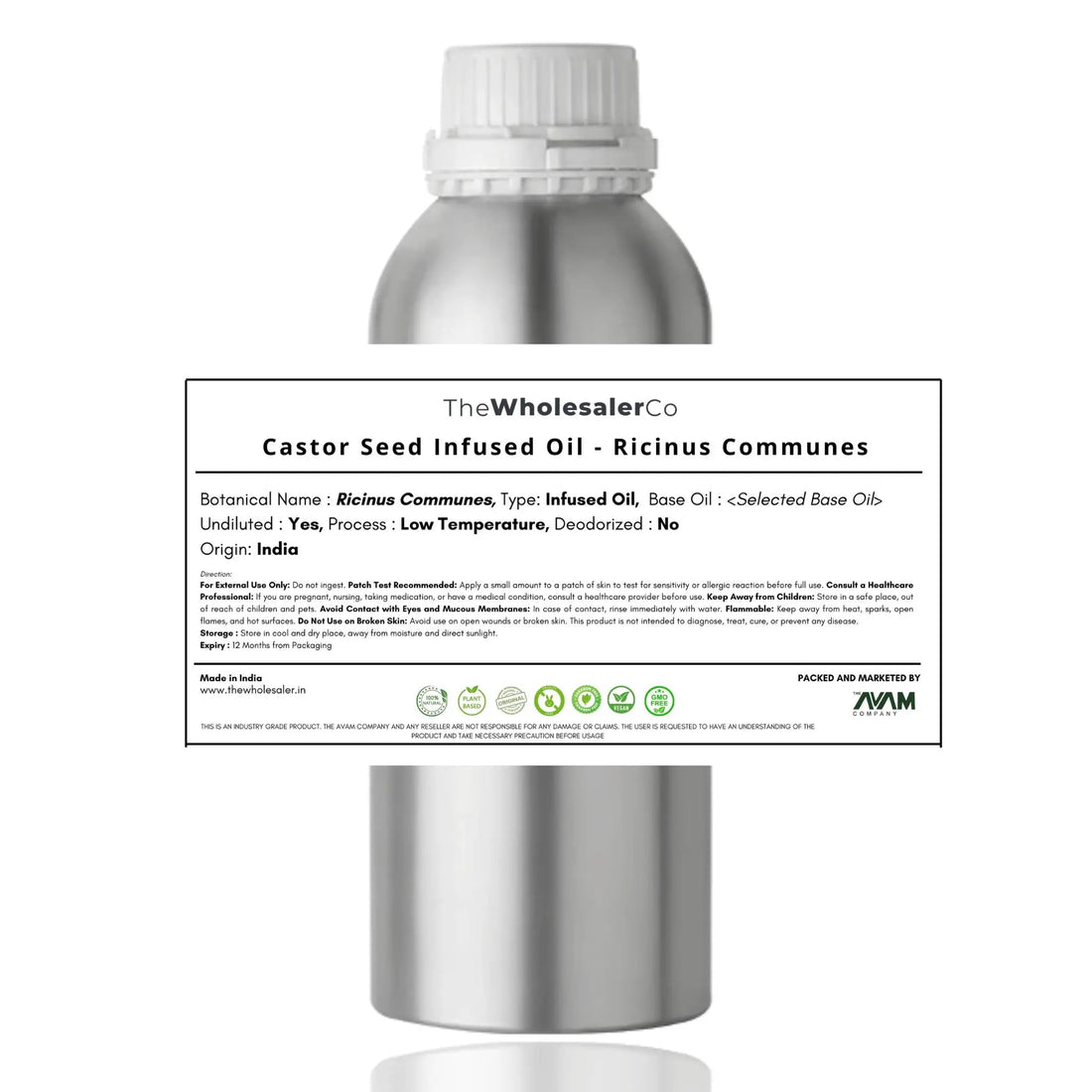 Castor Seed Infused Oil - Ricinus Communes Bulk Supplier@TheWholesaleCo Prices
