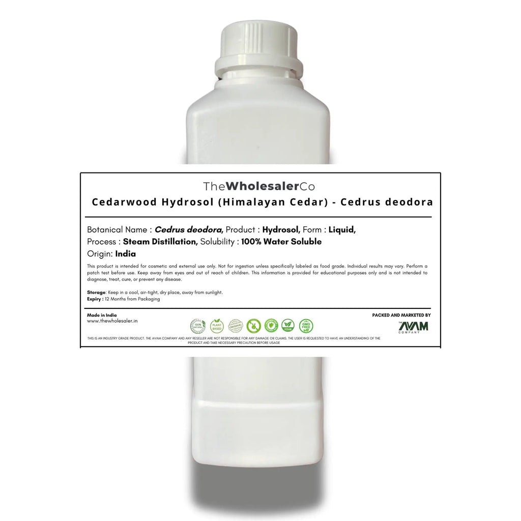 Cedarwood Hydrosol (Himalayan Cedar) - Cedrus deodora Bulk Supplier@TheWholesaleCo Prices
