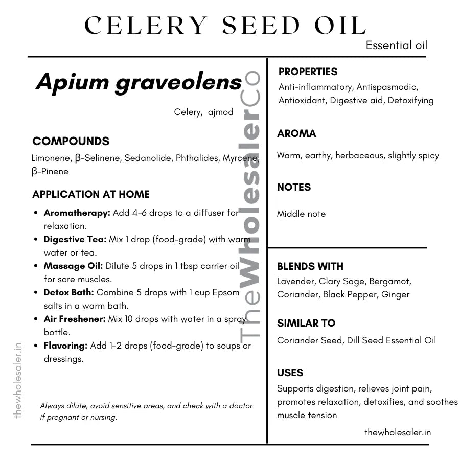 Celery Seed Oil - Apium graveolens Product vendor