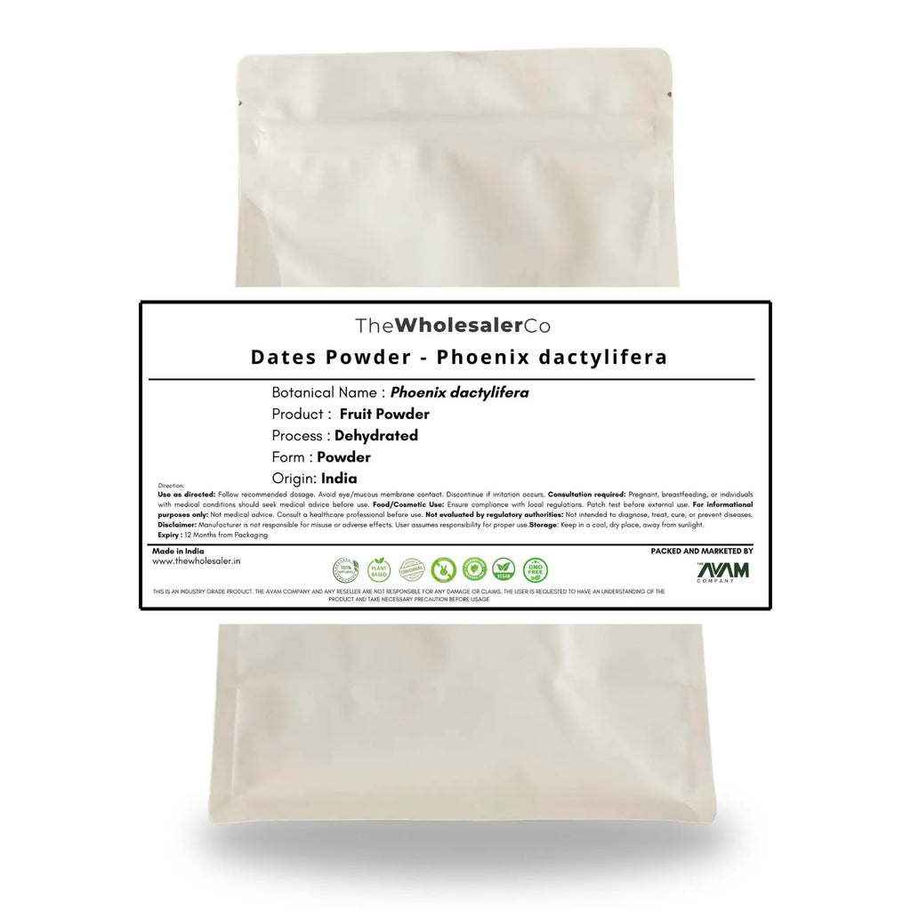 Dates Powder - Fruit Powder - Khajoor - Khajur - Phoenix dactylifera Bulk Supplier@TheWholesaleCo Prices