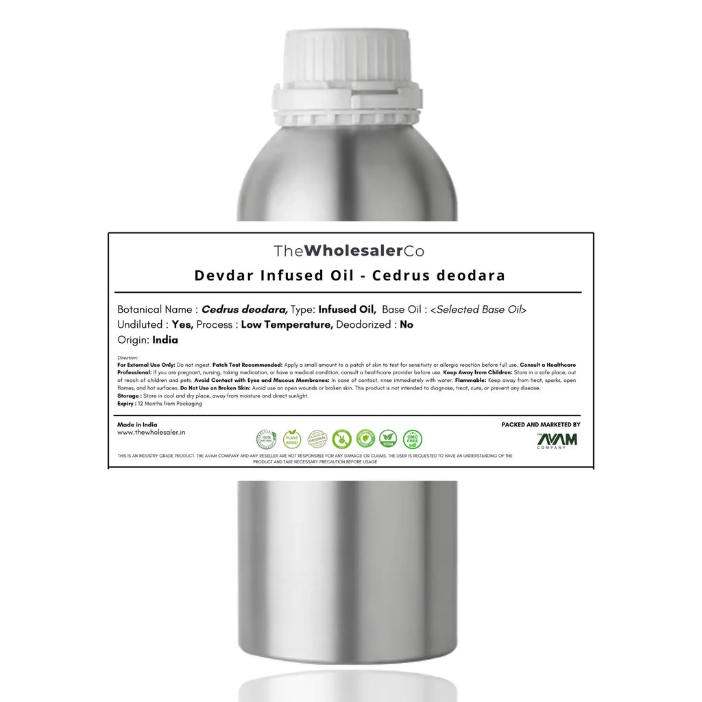 Devdar Infused Oil - Cedrus deodara Bulk Supplier@TheWholesaleCo Prices