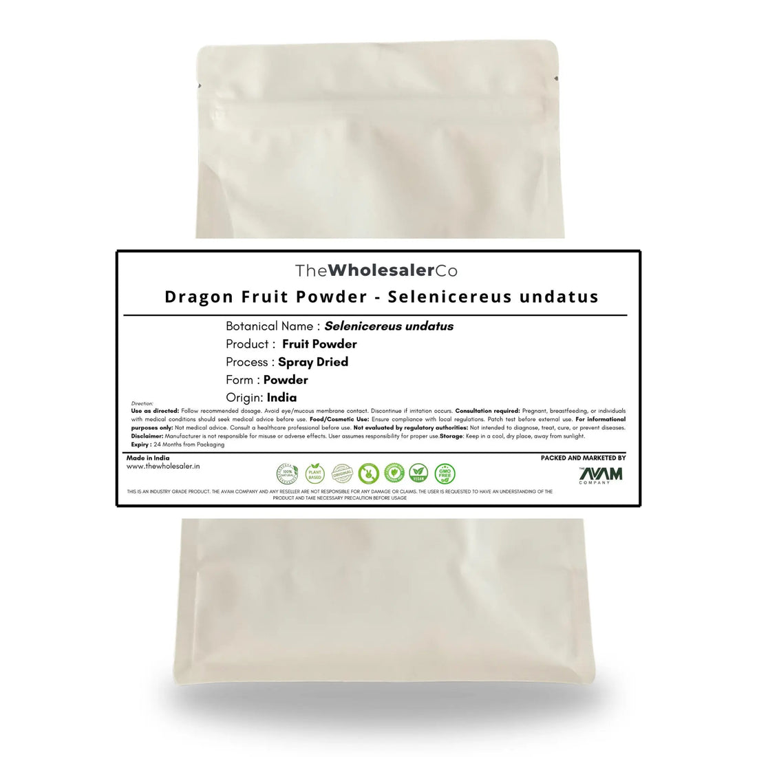 Dragon Fruit Powder - Pitaya Powder - Selenicereus undatus Bulk Supplier@TheWholesaleCo Prices