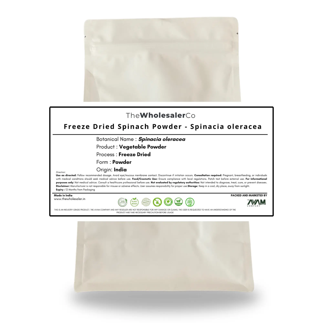 [IN] Poudre d'épinards lyophilisés - Spinacia oleracea