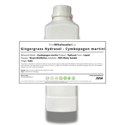 Gingergrass Hydrosol - Cymbopogon martini Bulk Supplier@TheWholesaleCo Prices