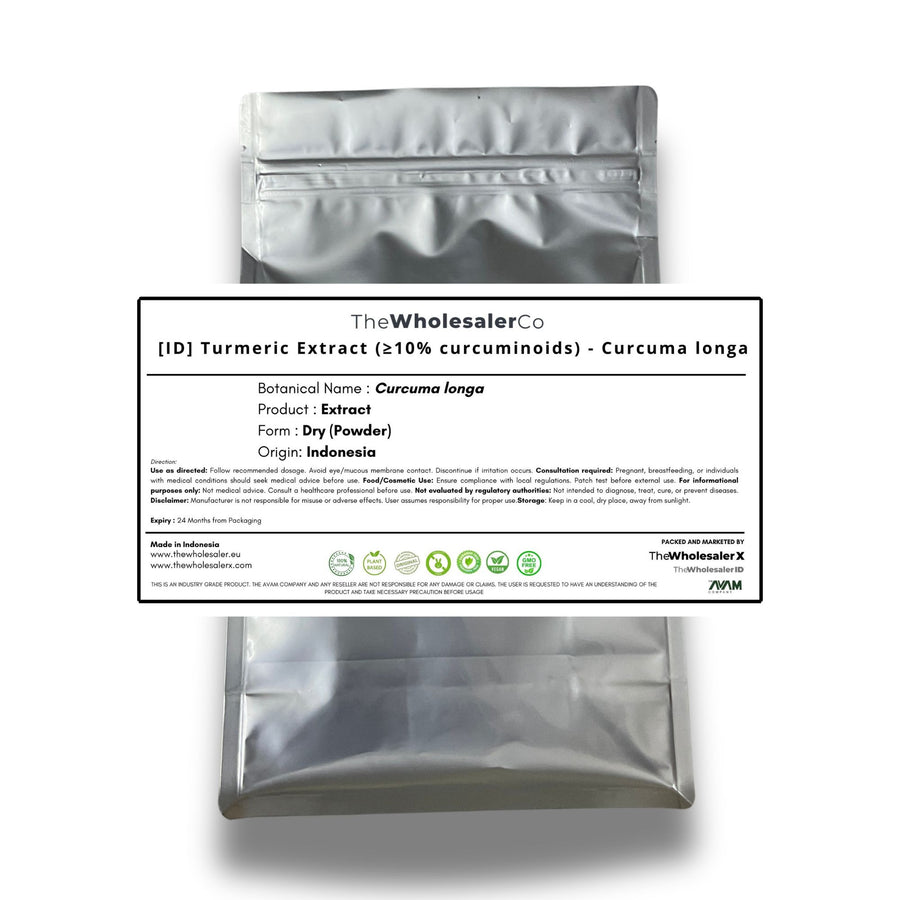 [ID] Extracto de Cúrcuma (≥10% curcuminoides) - Curcuma longa