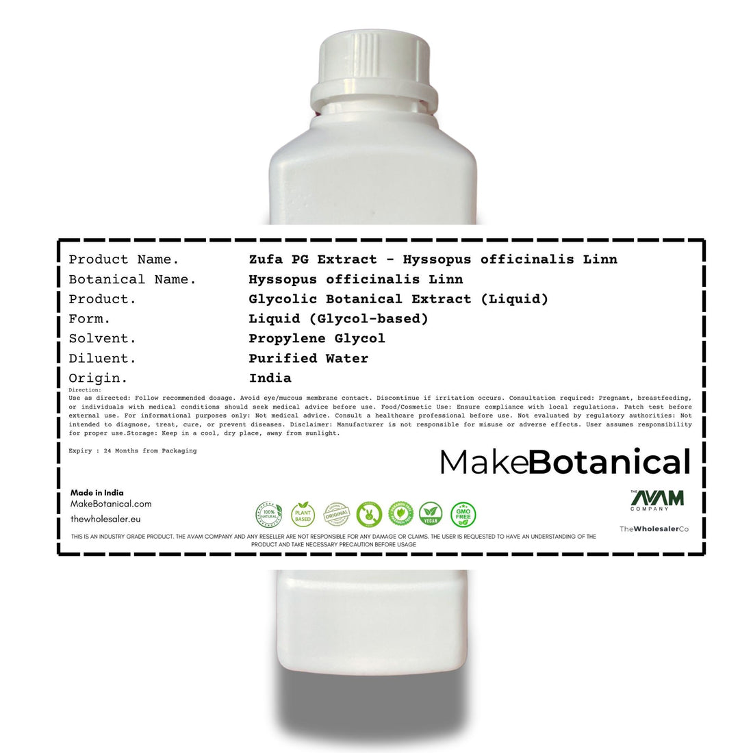 Zufa PG-Extrakt – Hyssopus officinalis Linn