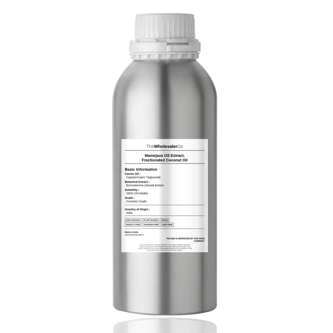 Mamejava oil-soluble extract in Fractionated Coconut Oil (MCT)