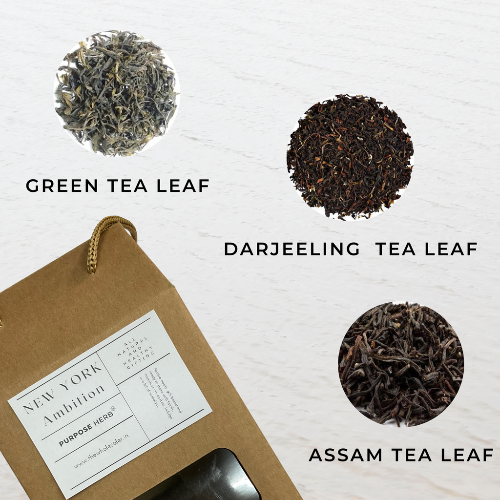 PURPOSE HERB - New York Ambition - Gift Box - Darjeeling, Assam and Green Tea |