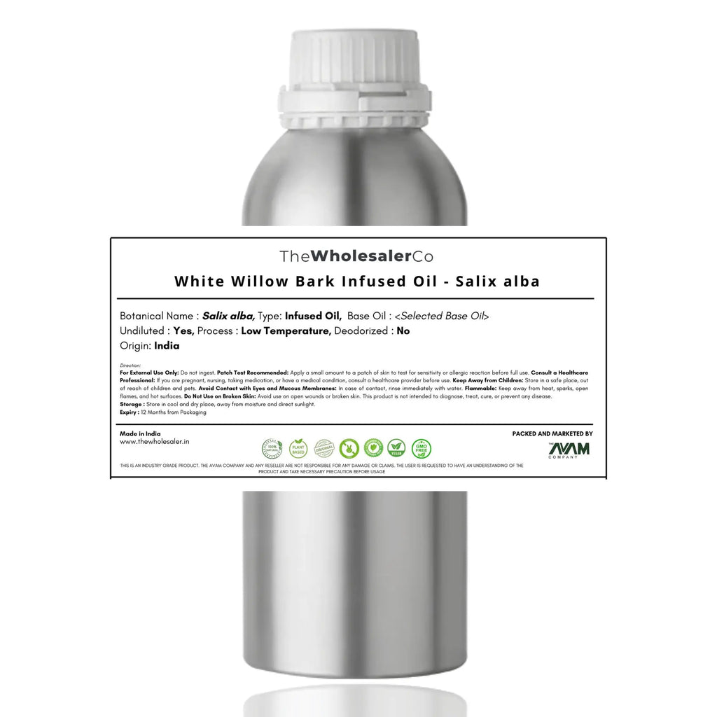 White Willow Bark Infused Oil - Salix alba Bulk Supplier@TheWholesaleCo Prices