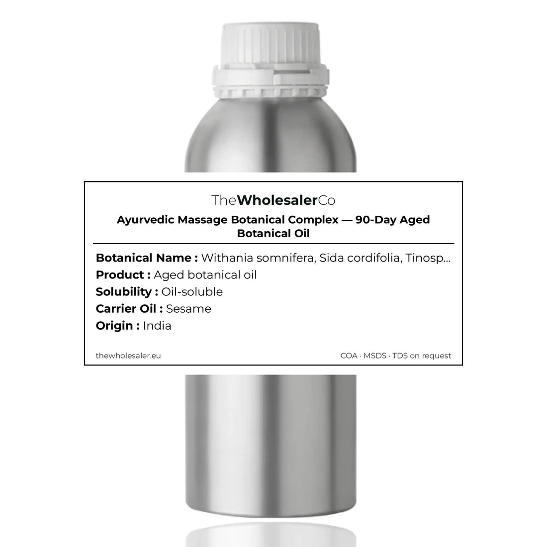 Ayurvedic Massage Botanical Complex — 90-Day Aged Botanical Oil
