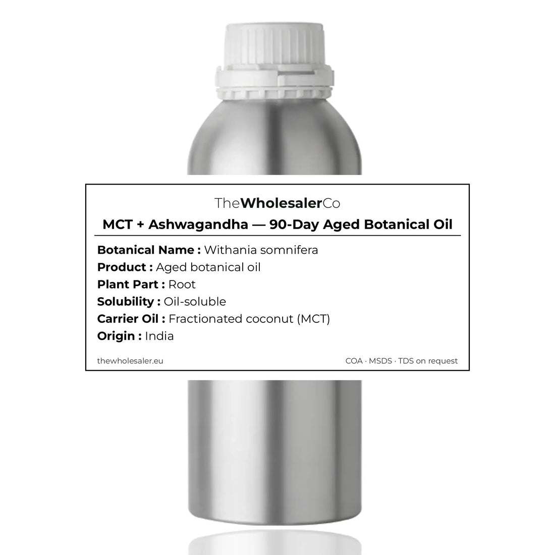 MCT + Ashwagandha — 90-Day Aged Botanical Oil