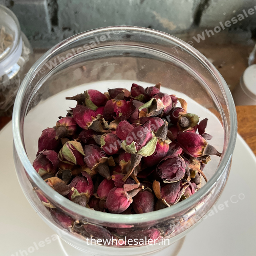 Dry Red Rose Buds (Grade A) - Gulab Bud - Rosa Gallica - TheWholesalerCo